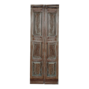 Antique Rustic Farmhouse Carved Door – French Country Style Sliding Barn Door 80x28