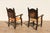 Set of 6 Spanish Revival Carved Wood & Tan Leather Dining Chairs For Sale - Image 15 of 18