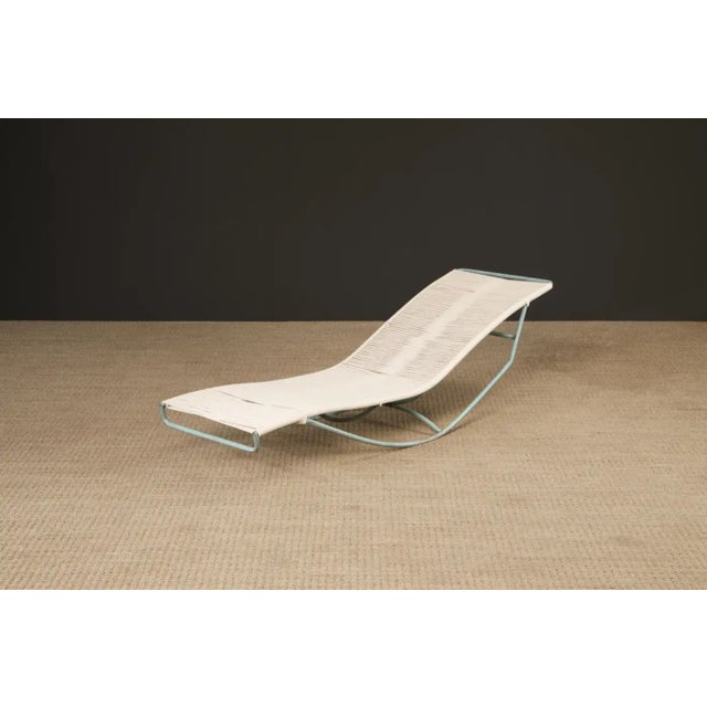 Verdigris Walter Lamb for Brown Jordan Bronze 'Waikiki' Rocking Chaise Lounge, Circa 1960s For Sale - Image 8 of 18