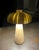 Porcini Travertine Brass Table Lamp For Sale - Image 9 of 10
