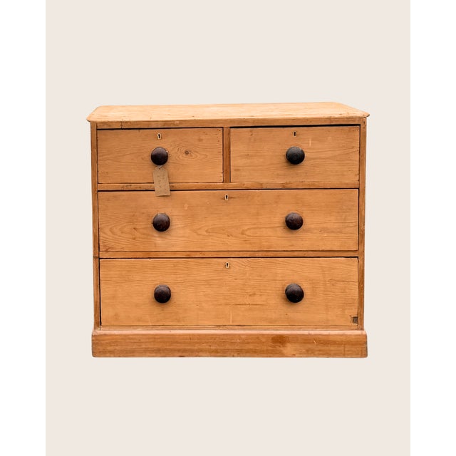 Victorian Pine Chest of Drawers, 1890s For Sale - Image 5 of 5