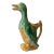 Vintage Colorful Hand Painted Majolica Duck Pitcher For Sale