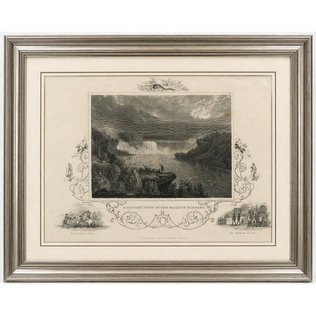 After Thomas Cole, Niagara Falls, 1831, Engraving For Sale - Image 3 of 9