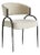 Arteriors Home Bahati Chair, Black/Linen For Sale