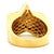 Antique White 1990s Italian Diamond Star Cocktail Ring in 18k Yellow Gold, Size 7 For Sale - Image 8 of 17