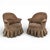 Brown Napoleon III Upholstered Toadstools, Set of 2 For Sale - Image 8 of 8
