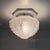 Art Deco Ceiling Lamp in Porcelain and Sandblasted Glass, 1930s For Sale - Image 3 of 9
