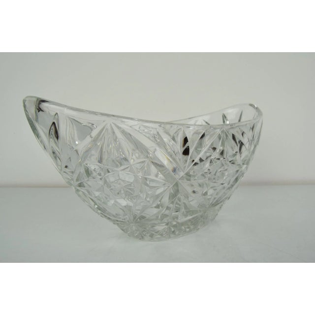 Mid-Century Crystal Glass Bowl, 1960s For Sale - Image 9 of 10