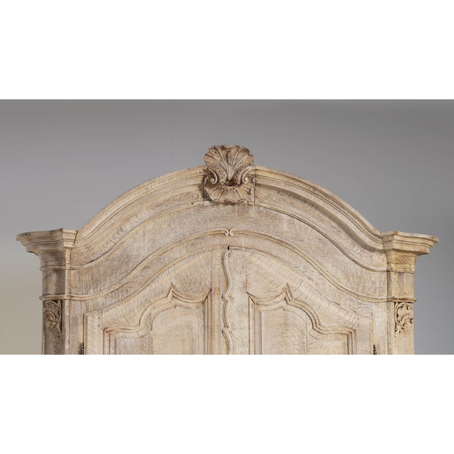 Louis XV Oak Wardrobe, Rococo Style, France, Early 19th Century For Sale In Greensboro - Image 6 of 15