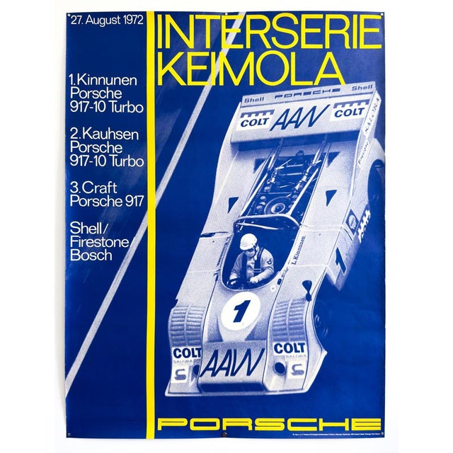 Interserie Keimola Original Porsche Poster by Erich Strenger, 1972 For Sale - Image 11 of 12