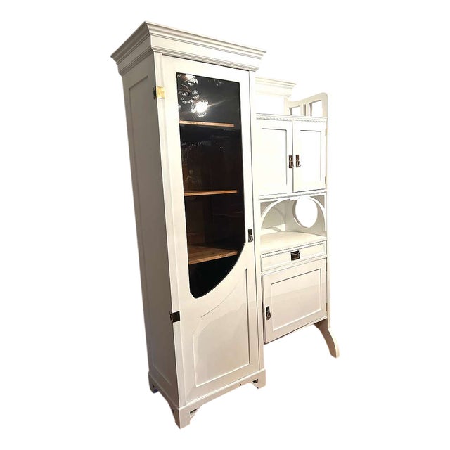 Vintage Art Nouveau Display Cabinet, 1930s For Sale