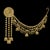 22k Gold Drop Earrings With 'Attached' Champasaralu / Ear Chains, 72 Gm For Sale - Image 4 of 8