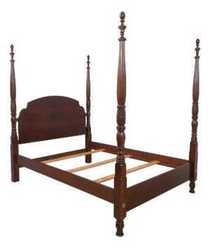 Pennsylvania House Rice Carved Queen Size 4 Poster Bed
