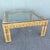 Brown Boho Chic Woven Wicker Glass Top Square Coffee Table For Sale - Image 8 of 8
