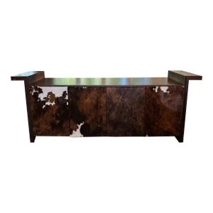 Custom Designed Cowhide Credenza
