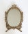Victorian Vintage Cast Brass Louis XVI Style Wall Mirror For Sale - Image 3 of 10