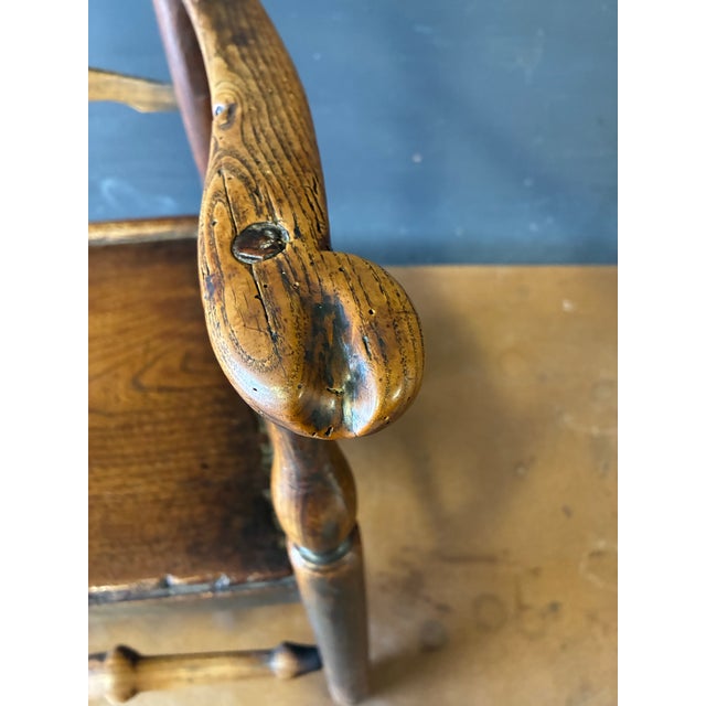 Wood Late 17th Century Ladder-Back Barrister Chair. English or American For Sale - Image 7 of 8