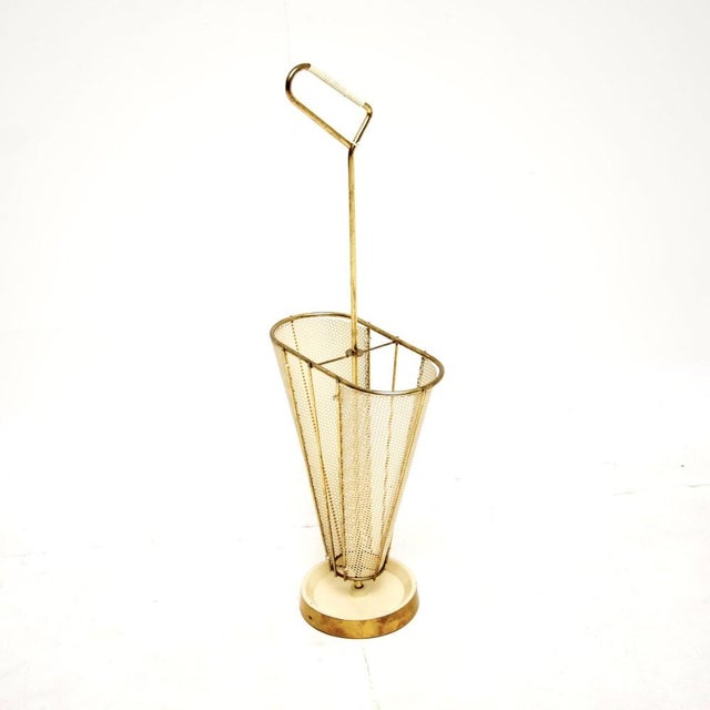 Mid-Century Modern Vintage French Umbrella Stand from Mathieu Mategot, 1960s For Sale - Image 3 of 7