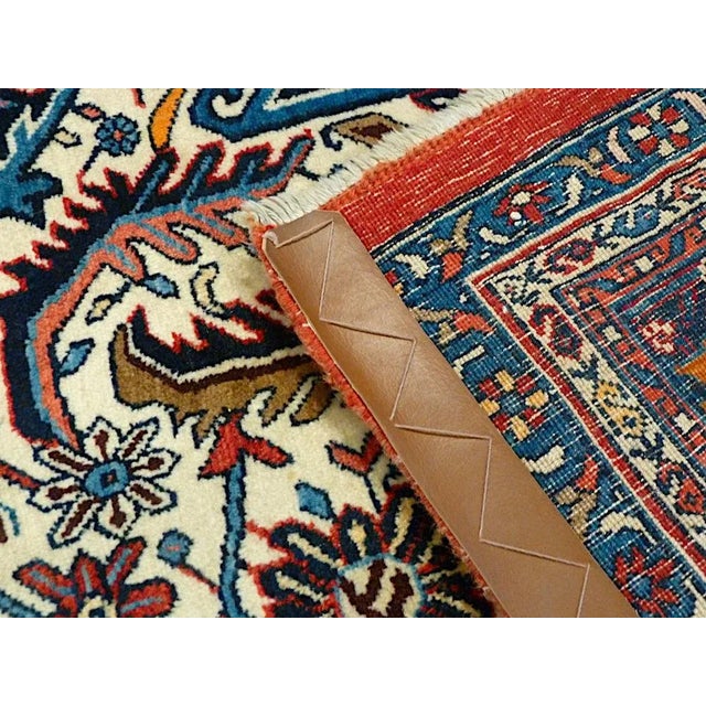 Beige Vintage Bidjar Carpet, 1950s For Sale - Image 8 of 12