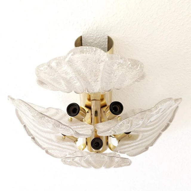Metal Brass and Murano Glass Sconce, 1960s For Sale - Image 7 of 10