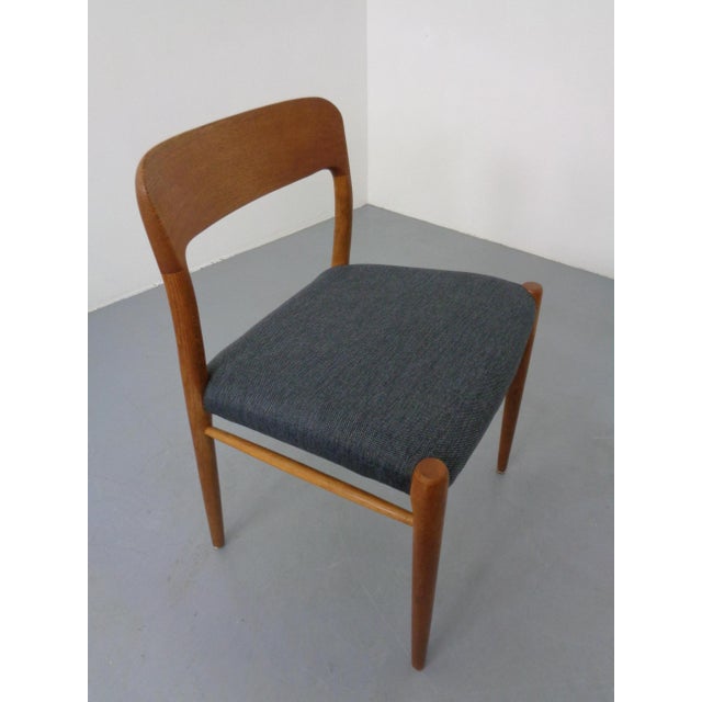 Wood Model 75 Chair in Oak by Niels Otto Møller for J.L. Møllers, 1960s For Sale - Image 7 of 18