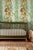 Tomato Vine Stripe Grasscloth Wallpaper by House Party | Garden Green | 8 Yards For Sale - Image 4 of 11