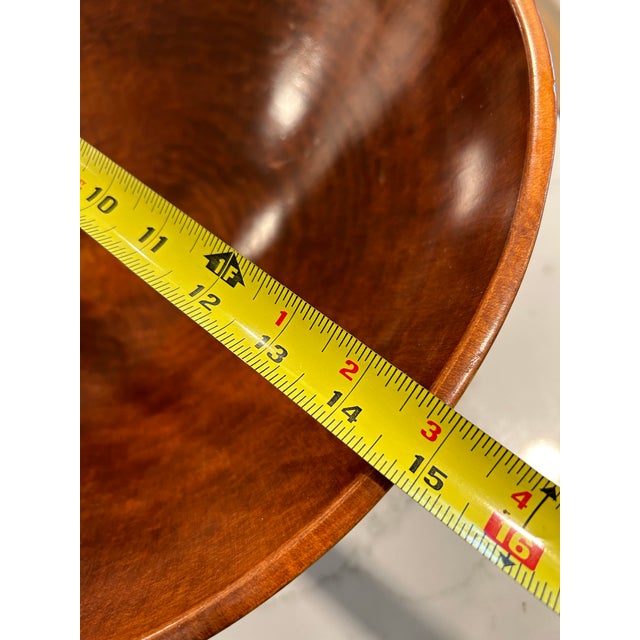 Beautiful teak hand carved large wood bowl. This is excellent vintage condition. For decor or storage only.