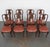 This vintage set of eight Drexel Heritage dining chairs, dating to the late 20th century, beautifully showcases refined...
