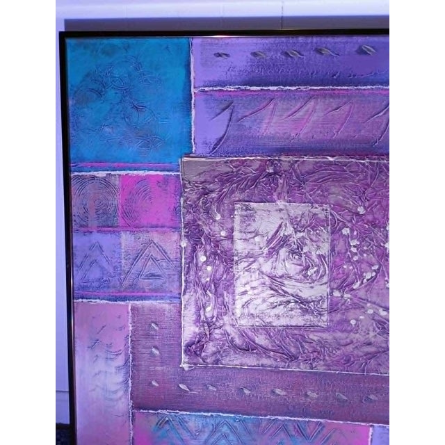 Mid 20th Century Lee Reynolds — Large Mid‑Century Geometric Studio Art Panel, 60" Wide For Sale - Image 9 of 11
