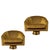 Gold Vintage Swivel Chairs by Jean-Rémy Couradette, France, 2000, Set of 2 For Sale - Image 8 of 8