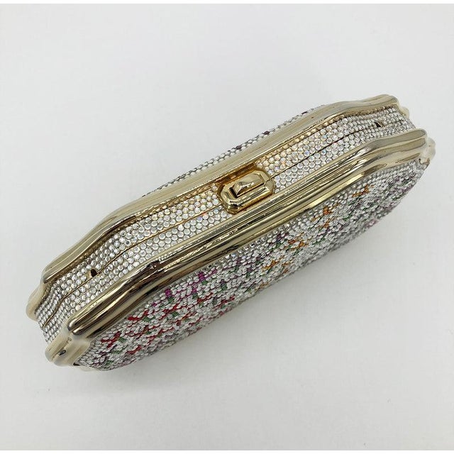 Late 20th Century Vintage Judith Leiber Stick Figure Floral Print Minaudiere For Sale - Image 5 of 8