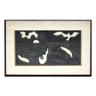 Simon Shegelman, The Sea of Hopes, 1980s, Mixed Media on Paper For Sale