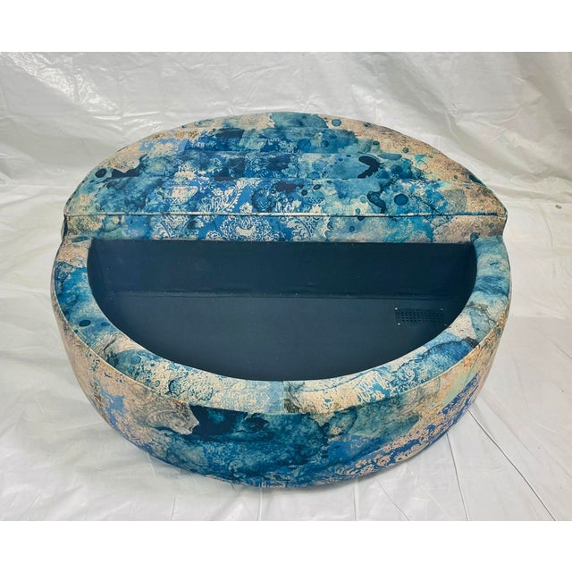 Timothy Oulton Shabby Storage Coffee Table Siren Velvet & Reclaimed Timber For Sale - Image 13 of 18