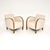 A stylish and very well made pair of Swedish Art Deco armchairs in satin birch. They were recently imported from Sweden,...