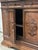 19th Century Carved Oak Sideboard Buffet Cabinet Renaissance Revival 44” For Sale - Image 15 of 18
