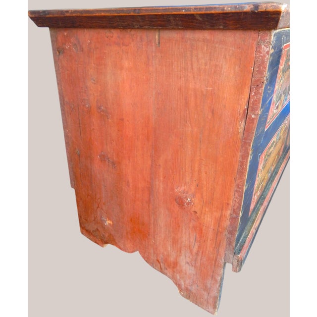 19th Century Painted European Blanket Chest For Sale - Image 10 of 14