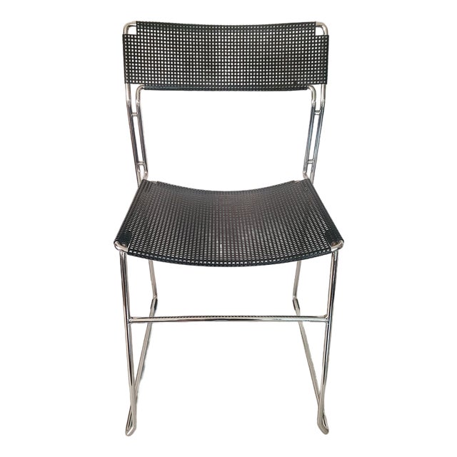 Attributed Arrben Italy "Sultana" Metal Mesh Dining Chair/ C. 1980 For Sale