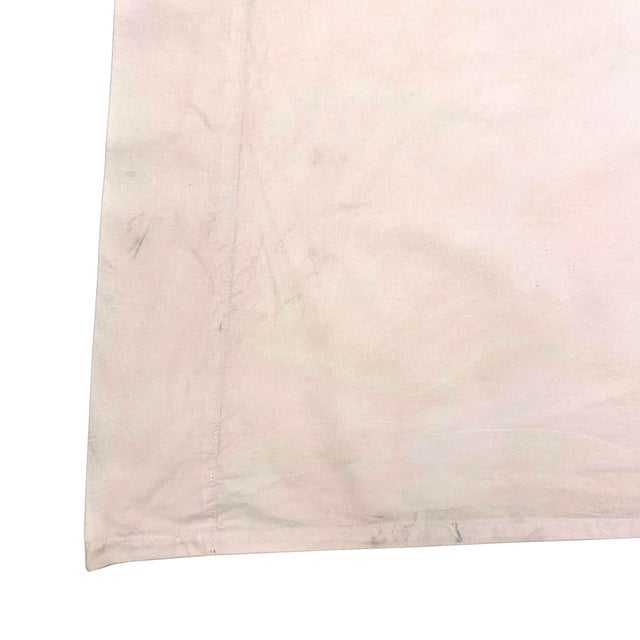 Rustic Vintage Sewn Cotton Red Cross Flag For Sale - Image 3 of 5