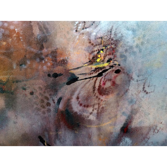 Textile Ovidiu Kloska, Between Gravity and the Desire to Fly, Mixed on Canvas For Sale - Image 7 of 8