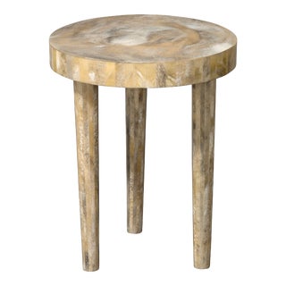 Artemis Side Table in Cream, Large For Sale