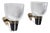 Brass and Glass Wall Lamps Mod LP5 by Ignazio Gardella for Azucena, 1950s, Set of 2 For Sale