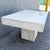 Late 20th Century Vintage Polished Travertine Rectangular Side Table For Sale - Image 5 of 8
