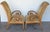 Pair French Modern Carved Feather Scroll Arm Lounge Chairs, Style Maison Jansen For Sale - Image 14 of 18