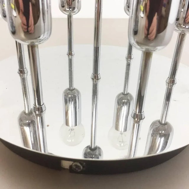 Metal Modernist Chrome Wall & Ceiling Lights from Cosack, Germany, 1970s, Set of 2 For Sale - Image 7 of 11