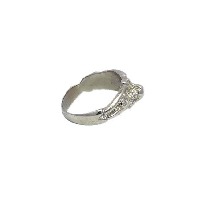 14k White Gold Modern Style Exotic Erotica Ring, Size 7.75 For Sale In New York - Image 6 of 7