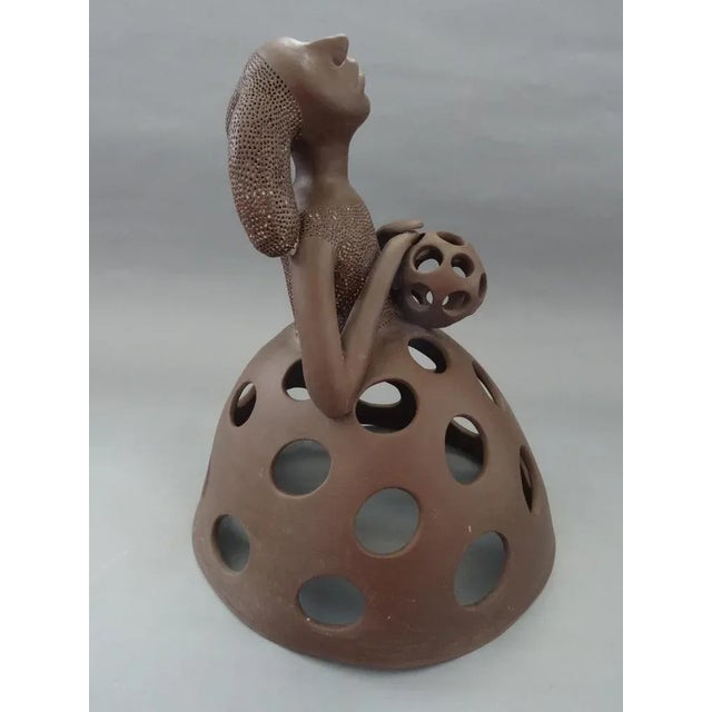 Figure - Girl, h 28 cm This artistic piece captures the essence of a young girl in a three-dimensional form, adding beauty...