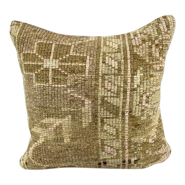 20 x 20 Rug Pillow Anatolian Oasis Turkish Pillow Cushion Cover For Sale