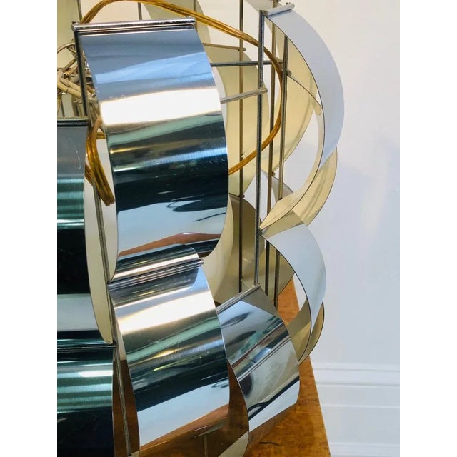 Curtis Jere Chrome Hanging Chandelier For Sale In Philadelphia - Image 6 of 7