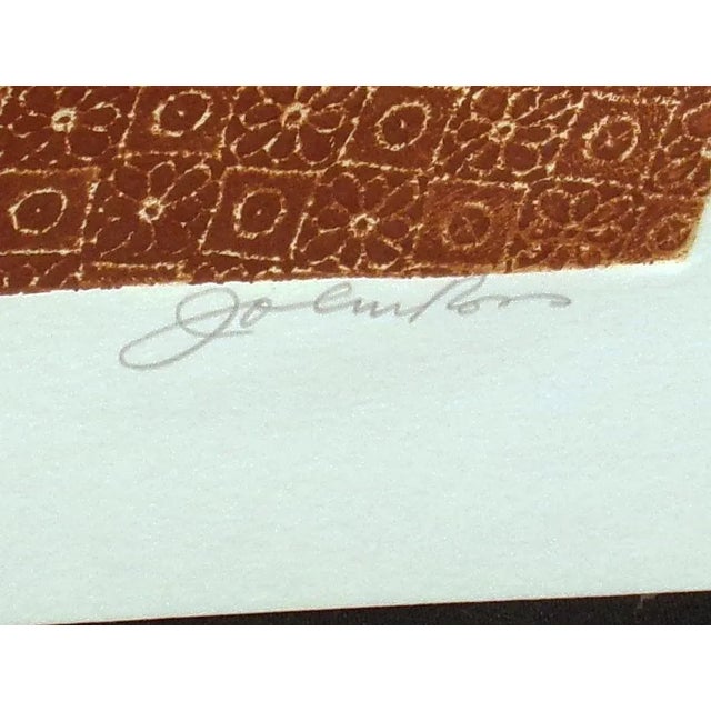 1980s "Horizon" Hand-Signed Collagraph Western Print by John Ross For Sale - Image 4 of 7