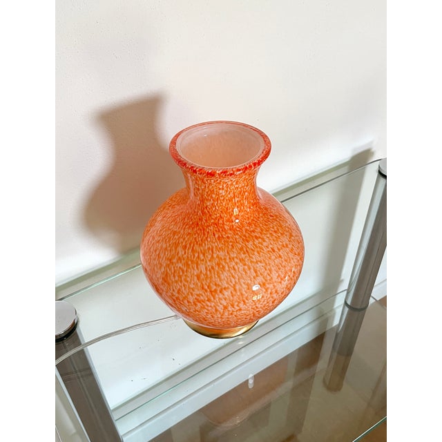 Orange Murano Table Lamp from La Murrina, 1990s For Sale - Image 12 of 16